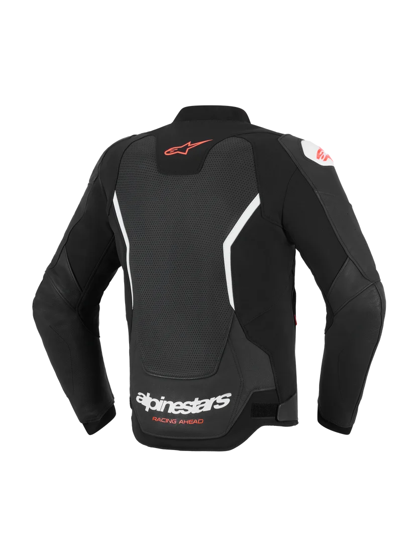 GP Force V2 Air Leather Jacket Black/White