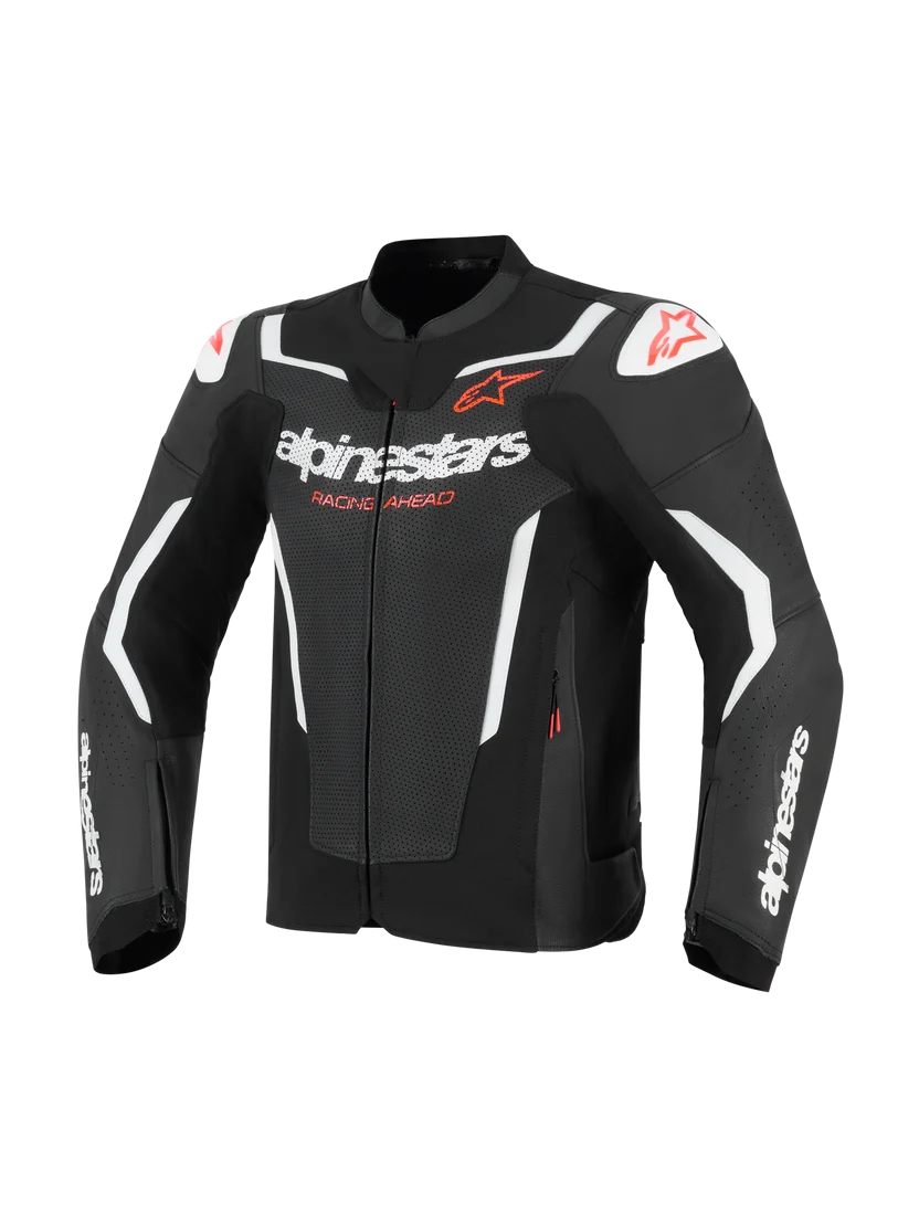 GP Force V2 Air Leather Jacket Black/White