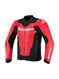 GP Force V2 Air Leather Jacket Red Fluo
