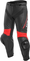 Dainese Delta 3 Ladies Motorcycle Leather Pants black/red