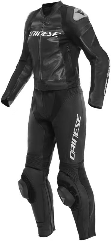 Dainese Mirage Two Piece Ladies Motorcycle Leather Suit black/white