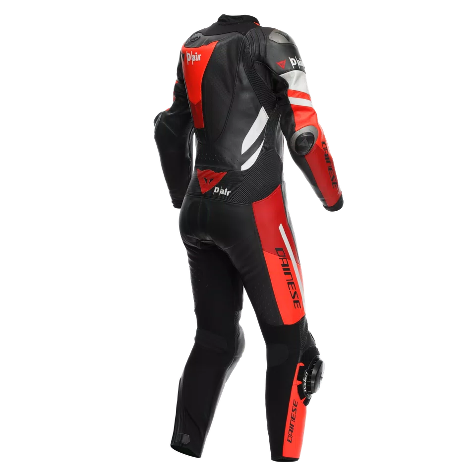WOMEN'S ONE-PIECE PERFORATED LEATHER MOTORCYCLE SUIT